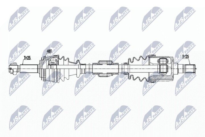 Піввісь NTY NPW-HY-523 (фото 1)