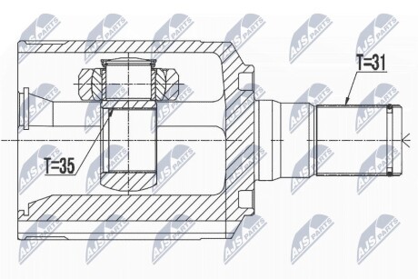 Шарнір рівних кутових швидкостей NTY NPW-HY-525 (фото 1)