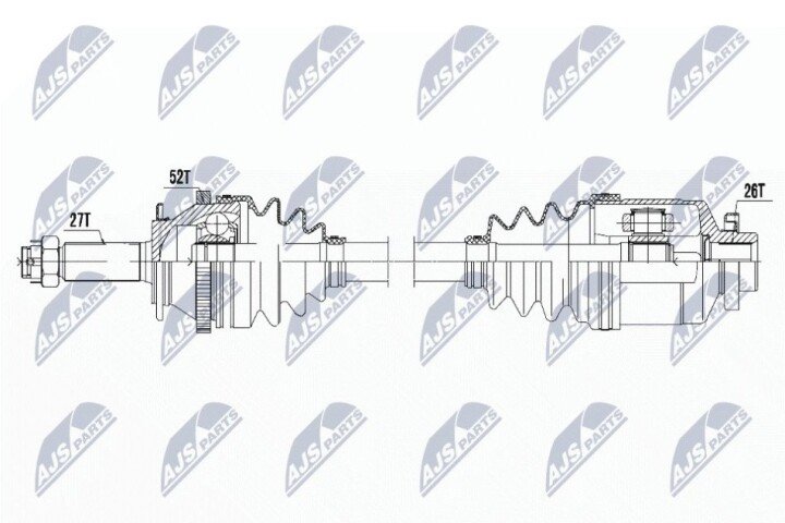 Піввісь NTY NPW-HY-526 (фото 1)