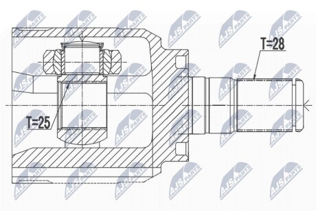 Шарнир равных угловых скоростей NTY NPW-HY-536