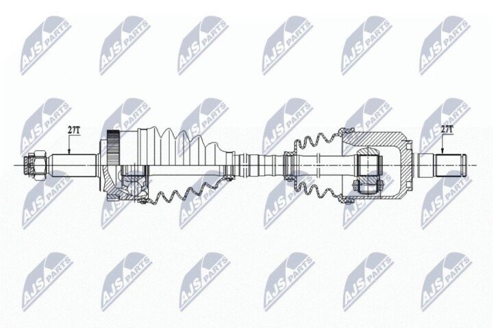 Піввісь NTY NPW-HY-545 (фото 1)