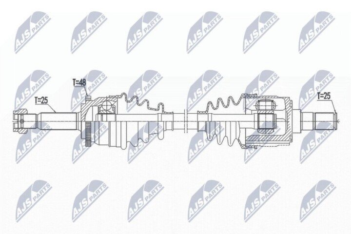 Піввісь NTY NPW-HY-549 (фото 1)