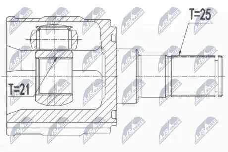 Шарнир равных угловых скоростей NTY NPW-HY-550