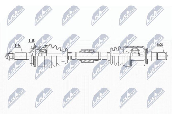 Полуось NTY NPW-HY-551 (фото 1)