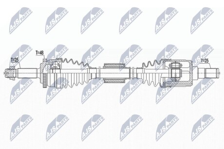 Піввісь NTY NPW-HY-553