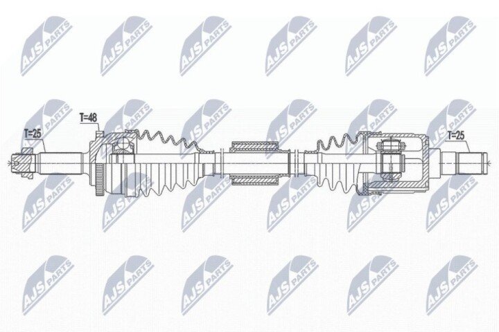 Піввісь NTY NPW-HY-553 (фото 1)