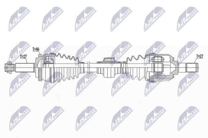 Полуось NTY NPW-HY-557 (фото 1)