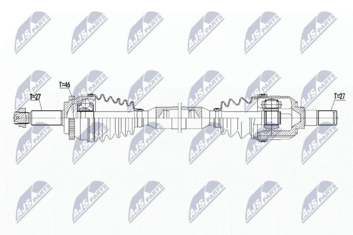 Полуось NTY NPW-HY-559 (фото 1)