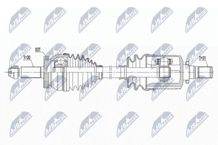 Піввісь NTY NPW-HY-561 (фото 1)