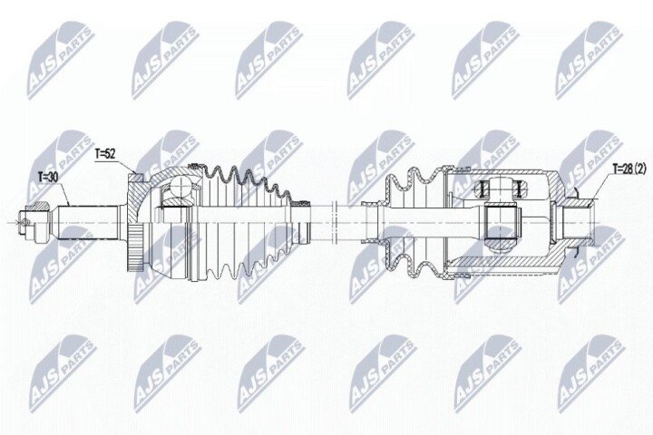 Піввісь NTY NPW-HY-563 (фото 1)