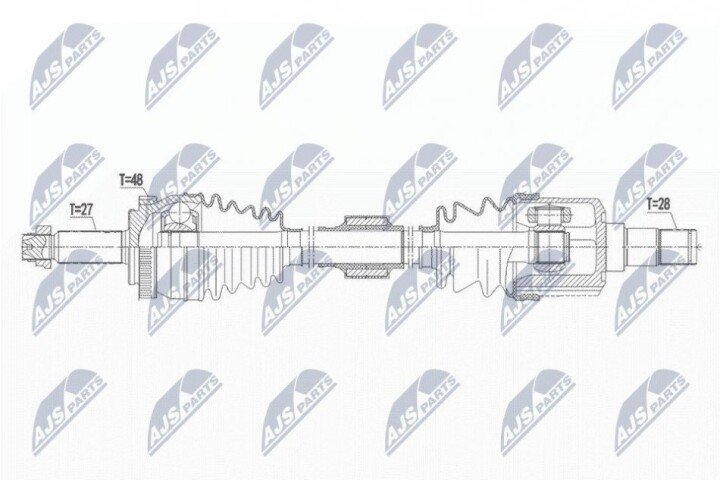 Піввісь NTY NPW-HY-571 (фото 1)