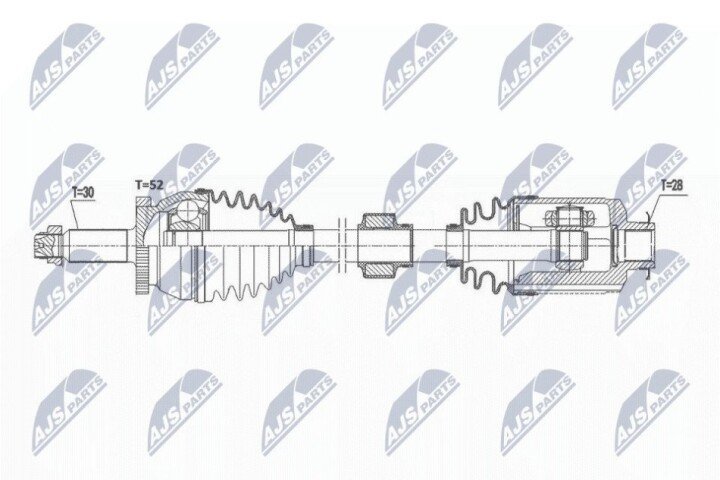 Піввісь NTY NPW-HY-573 (фото 1)