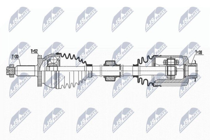 Піввісь NTY NPW-HY-575 (фото 1)