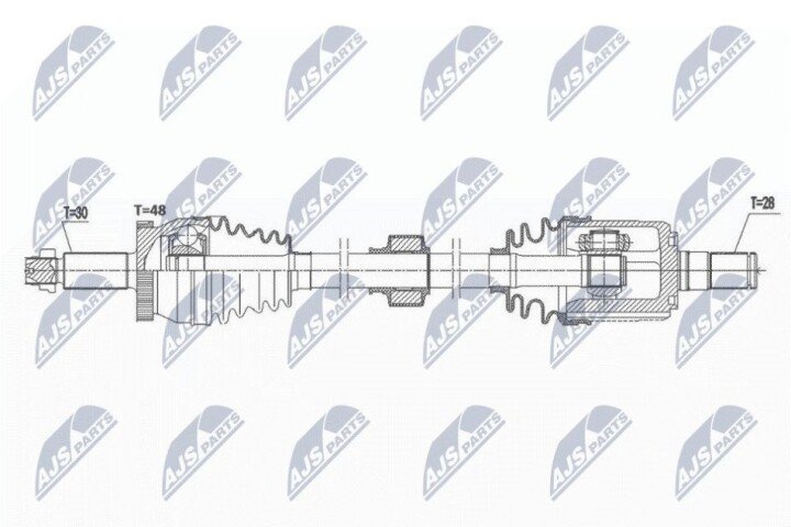 Піввісь NTY NPW-HY-577 (фото 1)