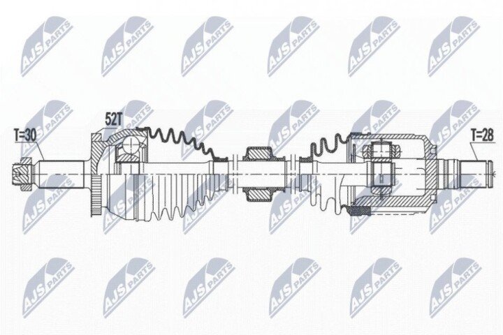 Піввісь NTY NPW-HY-583 (фото 1)