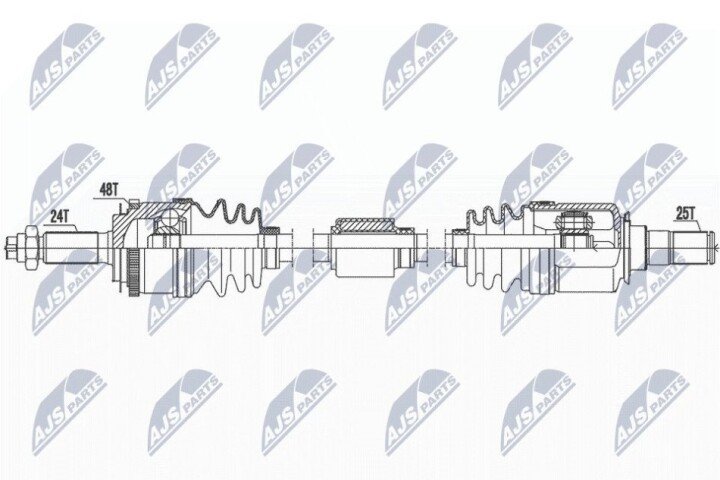 Піввісь NTY NPW-HY-587 (фото 1)