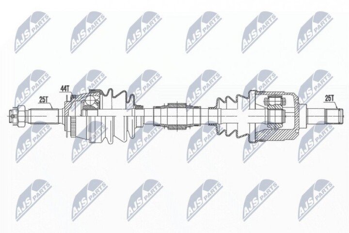 Піввісь NTY NPW-HY-593 (фото 1)