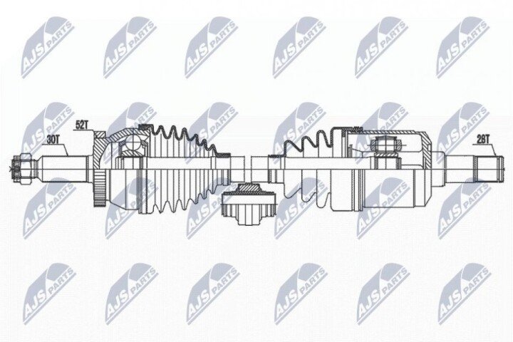 Піввісь NTY NPW-HY-597 (фото 1)