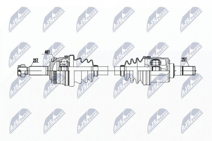 Піввісь NTY NPW-HY-603 (фото 1)