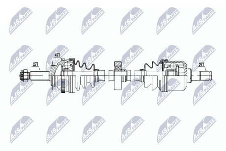 Полуось NTY NPW-HY-607