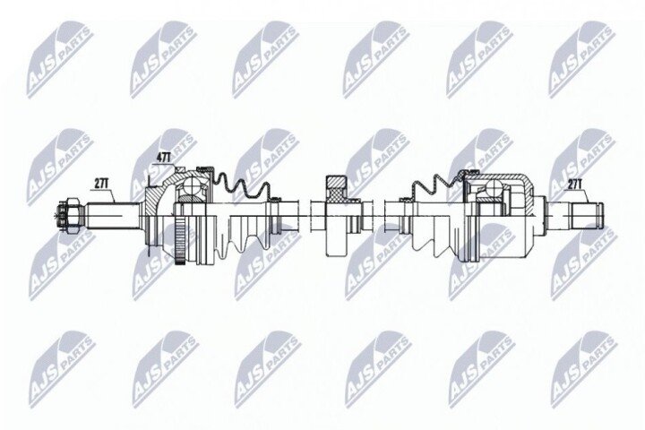 Полуось NTY NPW-HY-607 (фото 1)