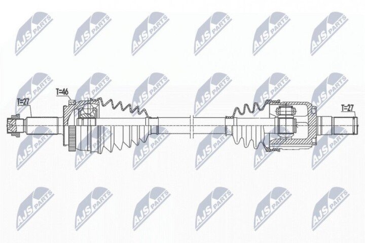 Піввісь NTY NPW-HY-621 (фото 1)