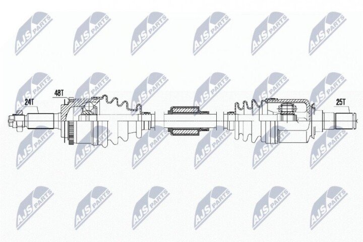 Піввісь NTY NPW-HY-622 (фото 1)