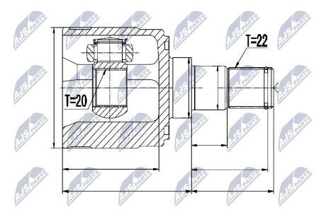 Шарнир равных угловых скоростей NTY NPW-KA-329