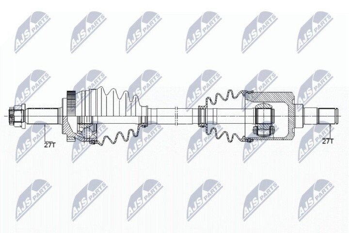 Піввісь NTY NPW-KA-352 (фото 1)