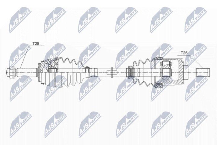 Полуось NTY NPW-KA-356 (фото 1)