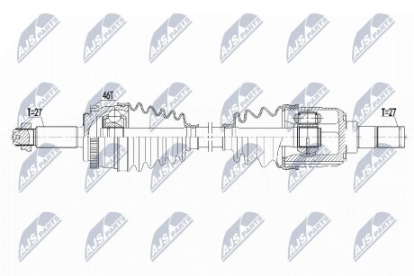 Полуось NTY NPW-KA-366 (фото 1)