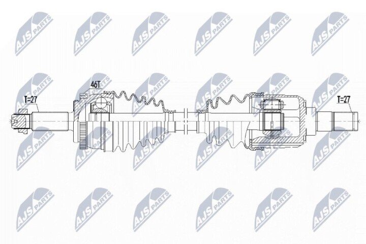 Піввісь NTY NPW-KA-366 (фото 1)