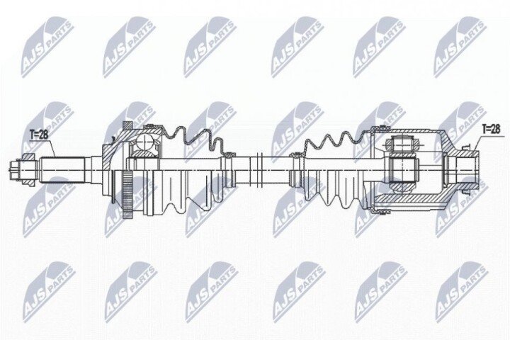 Піввісь NTY NPW-KA-370 (фото 1)