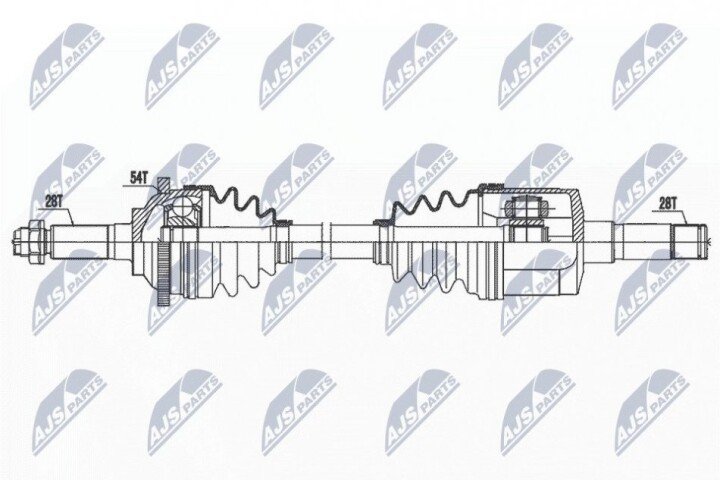 Піввісь NTY NPW-KA-372 (фото 1)