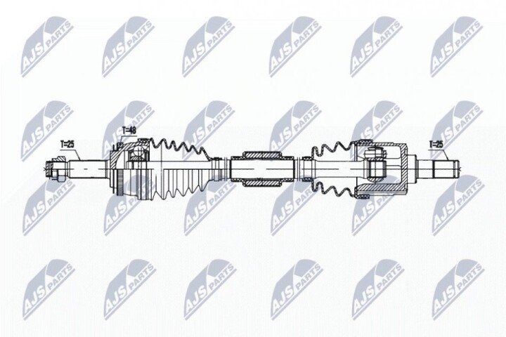 Піввісь NTY NPW-KA-382 (фото 1)