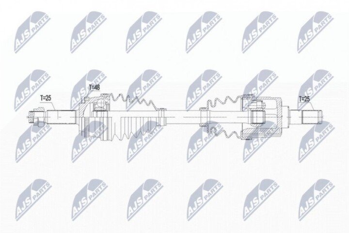 Піввісь NTY NPW-KA-384 (фото 1)