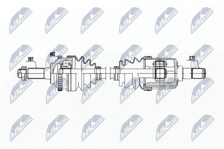 Піввісь NTY NPW-KA-386 (фото 1)