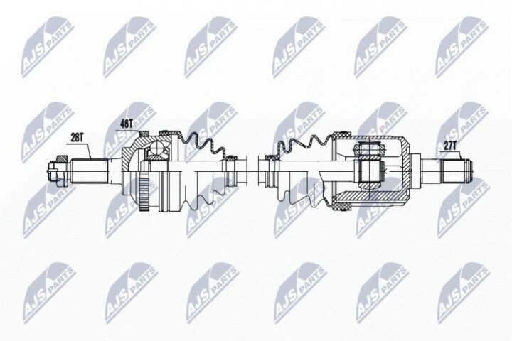 Піввісь NTY NPW-KA-388 (фото 1)