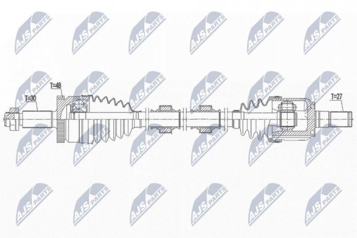 Полуось NTY NPW-KA-390 (фото 1)