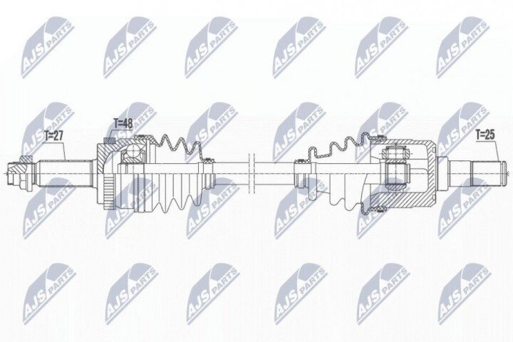 Полуось NTY NPW-KA-392 (фото 1)