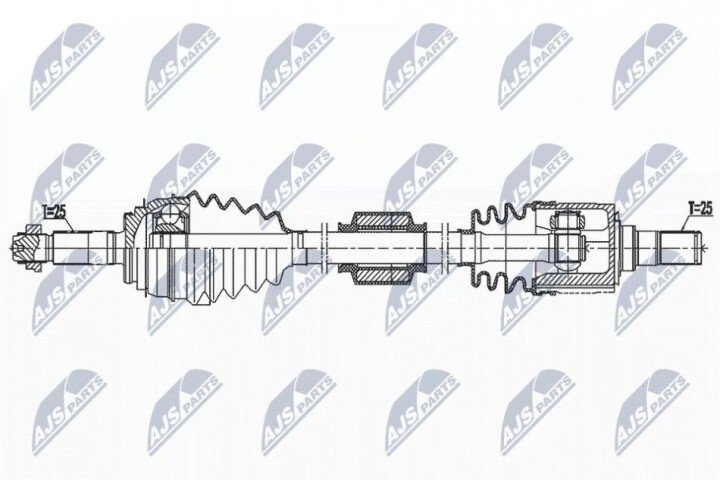 Піввісь NTY NPW-KA-394 (фото 1)