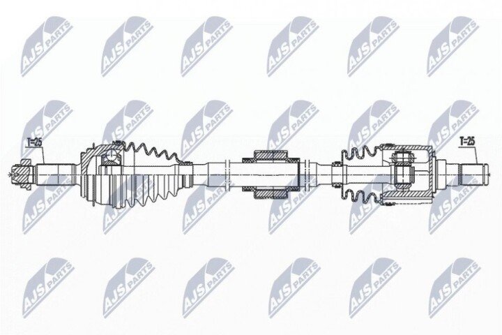 Піввісь NTY NPW-KA-396 (фото 1)