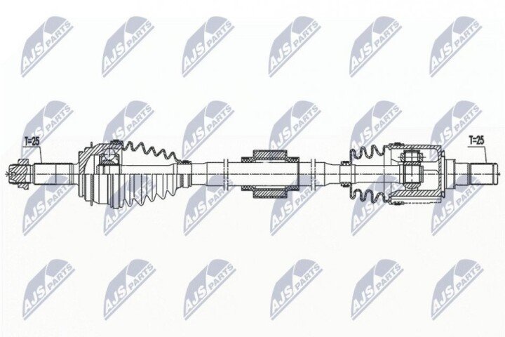 Піввісь NTY NPW-KA-398 (фото 1)