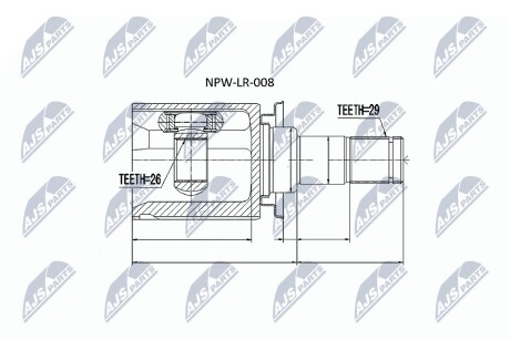 Шарнир равных угловых скоростей NTY NPW-LR-008