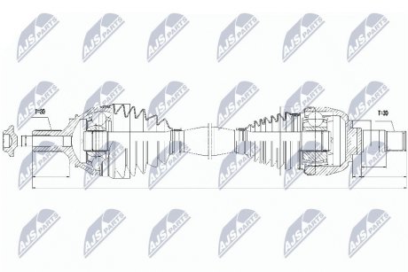 Полуось NTY NPW-ME-046