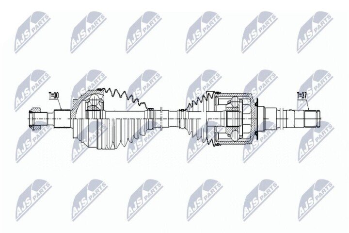 Полуось NTY NPW-ME-056 (фото 1)