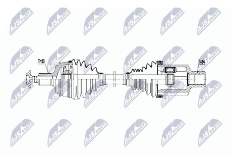 Полуось NTY NPW-ME-070