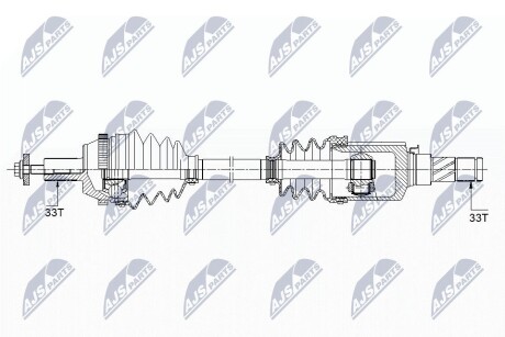 Піввісь NTY NPW-ME-122