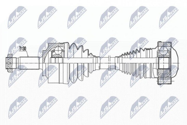 Піввісь NTY NPW-ME-126 (фото 1)