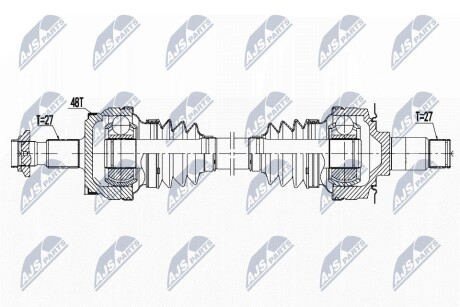 Полуось NTY NPW-ME-138